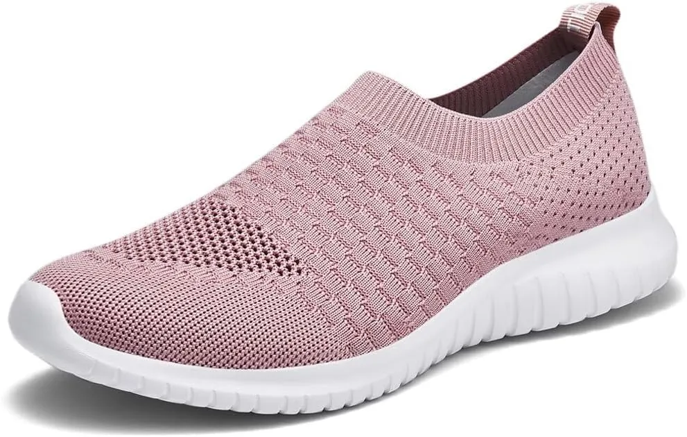konhill Women's Walking Tennis Shoes - Lightweight Athletic Casual Gym Slip on Sneakers