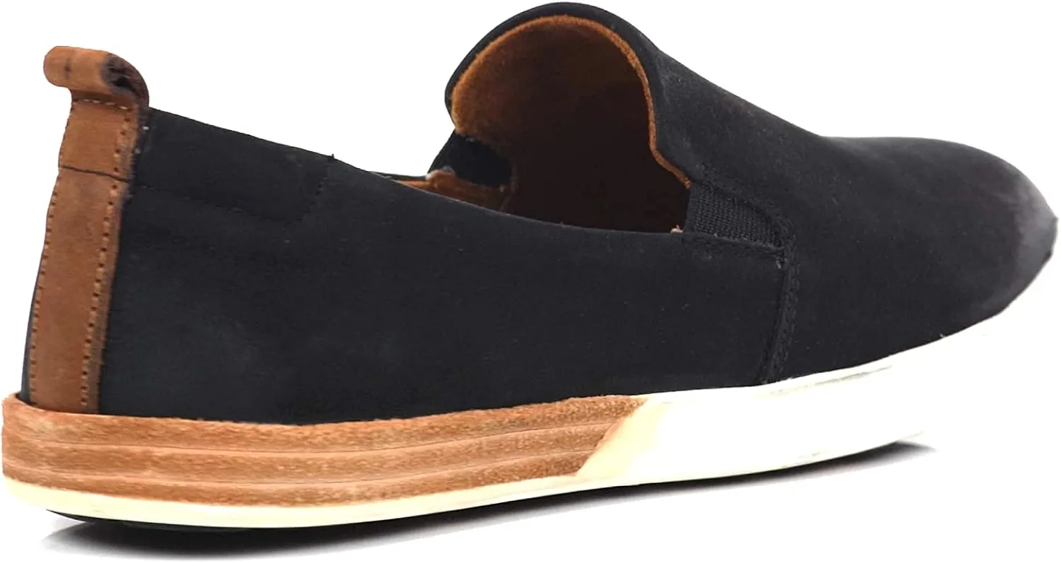 KORK-EASE Peyton Women's Slip-On - Hand-Finished Leather with Inset Stacked Heel Detail for a Unique Look