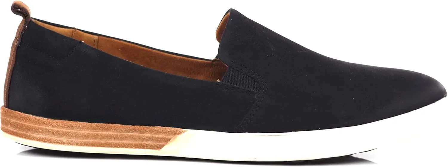 KORK-EASE Peyton Women's Slip-On - Hand-Finished Leather with Inset Stacked Heel Detail for a Unique Look