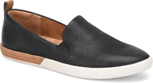 KORK-EASE Peyton Women's Slip-On - Hand-Finished Leather with Inset Stacked Heel Detail for a Unique Look