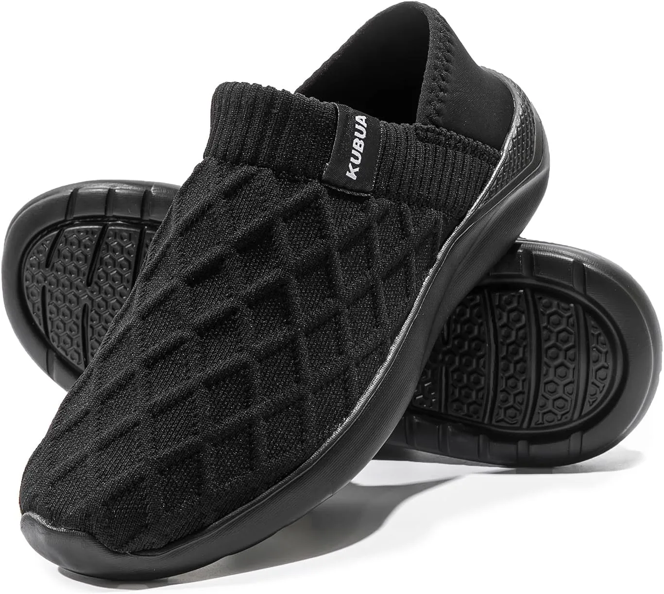 KUBUA Mens Womens Slippers Indoor Lightweight House Shoes Outdoor Breathable Slip on Loafers