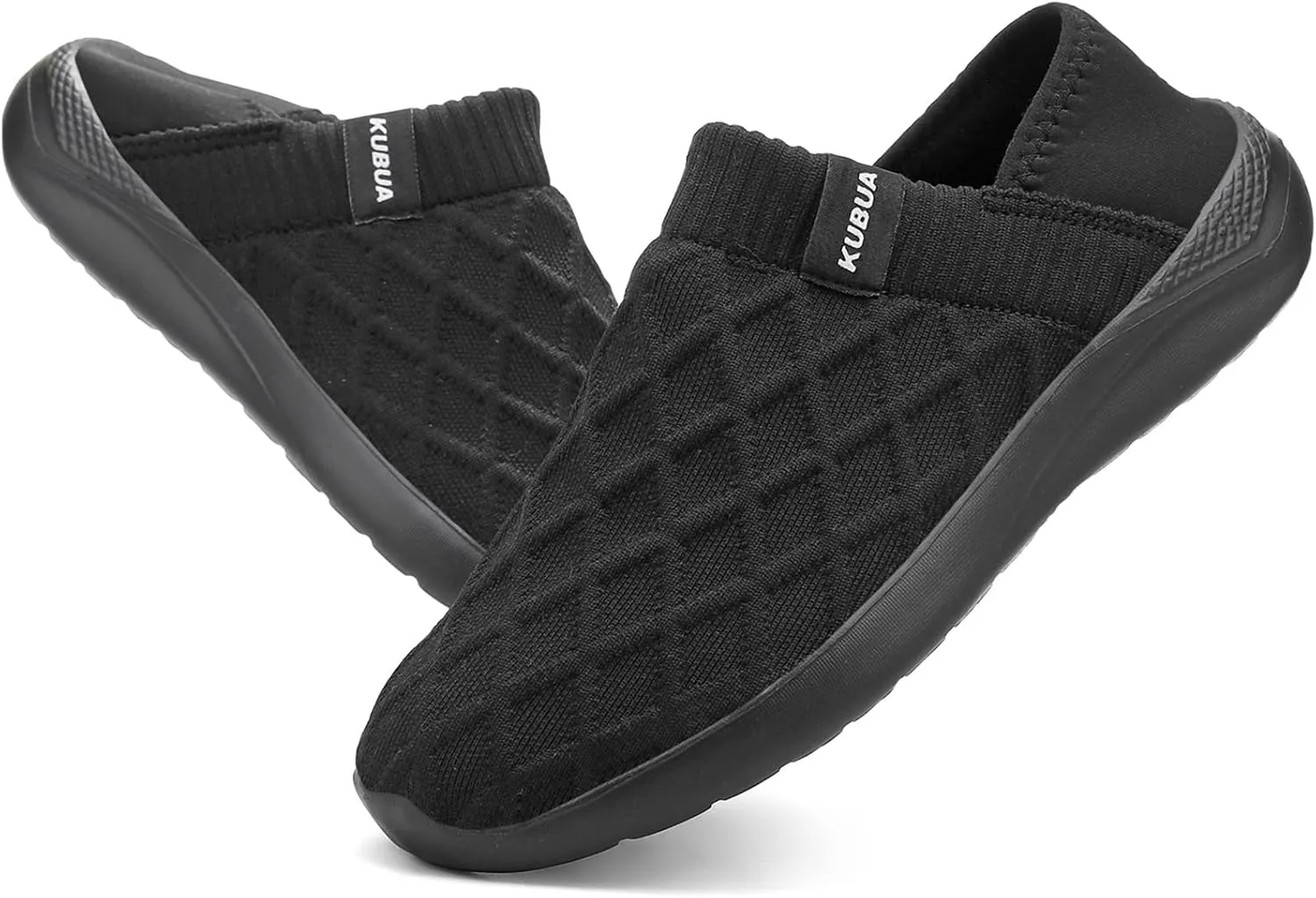 KUBUA Mens Womens Slippers Indoor Lightweight House Shoes Outdoor Breathable Slip on Loafers