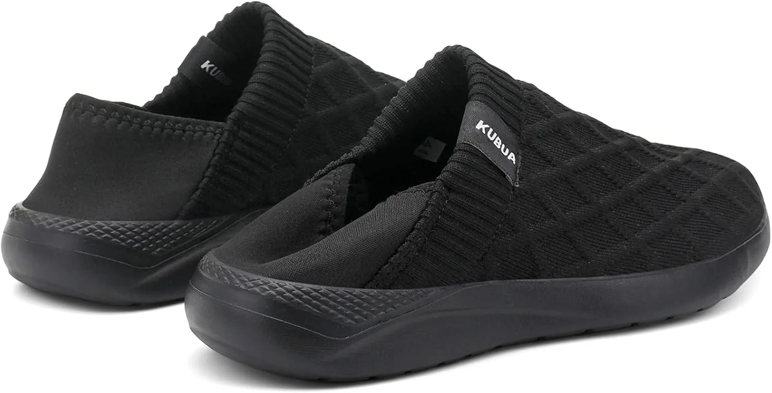KUBUA Mens Womens Slippers Indoor Lightweight House Shoes Outdoor Breathable Slip on Loafers