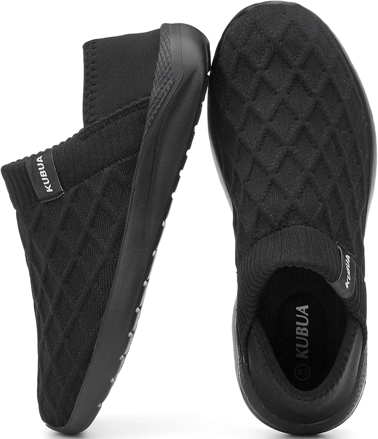 KUBUA Mens Womens Slippers Indoor Lightweight House Shoes Outdoor Breathable Slip on Loafers