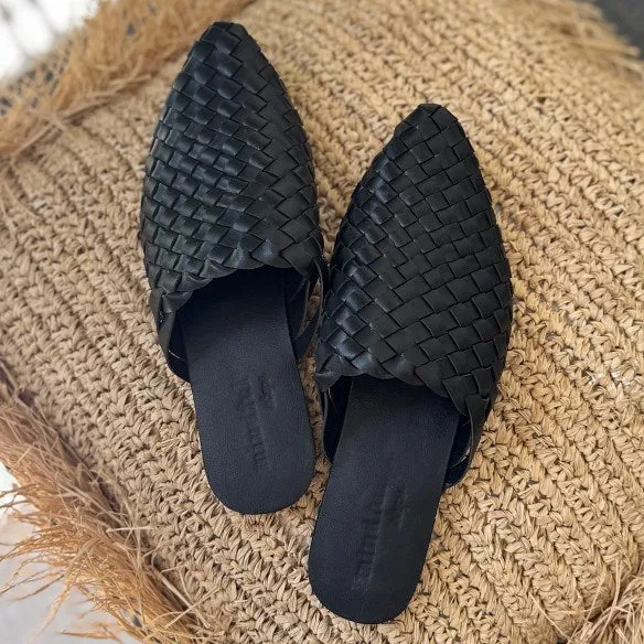 KYND2024: Vegan Leather Mules Black