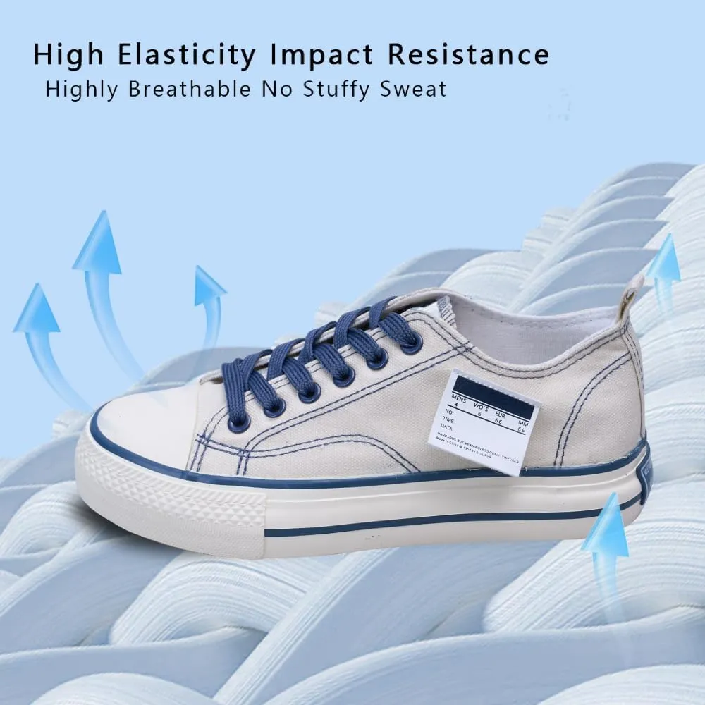 Lace Up Retro Low Cut Casual Canvas Shoes, Versatile Flat Bottomed Lightweight Walking Shoes