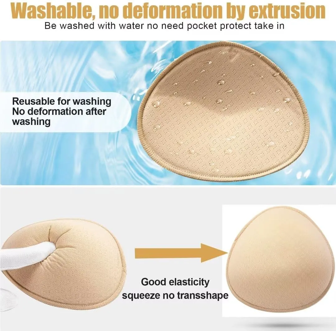 Latex Foam Mastectomy Breast Prosthesis Breast Forms lightweight Ventilation used Women Pocket post-surgery Bra