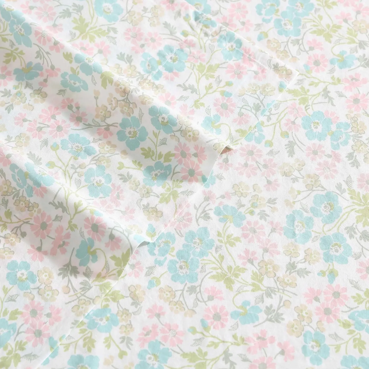 Laura Ashley - Sheet Set, Super Soft Bedding Set with Deep Pocket, Includes Matching Bonus Pillowcases, Floral Home Decor (Jaynie Pink, Queen)