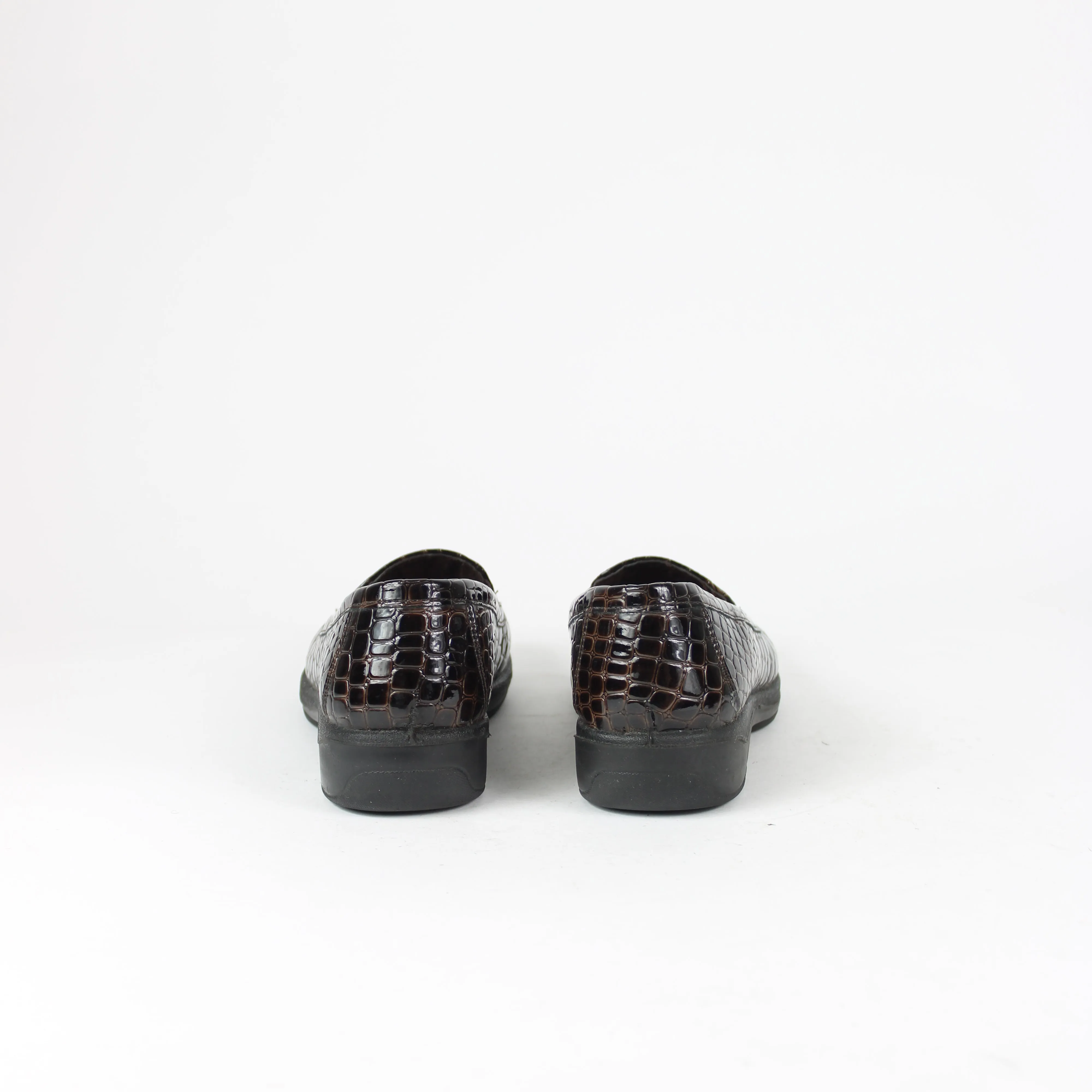 Le Bonne Brown Slip-On Loafers