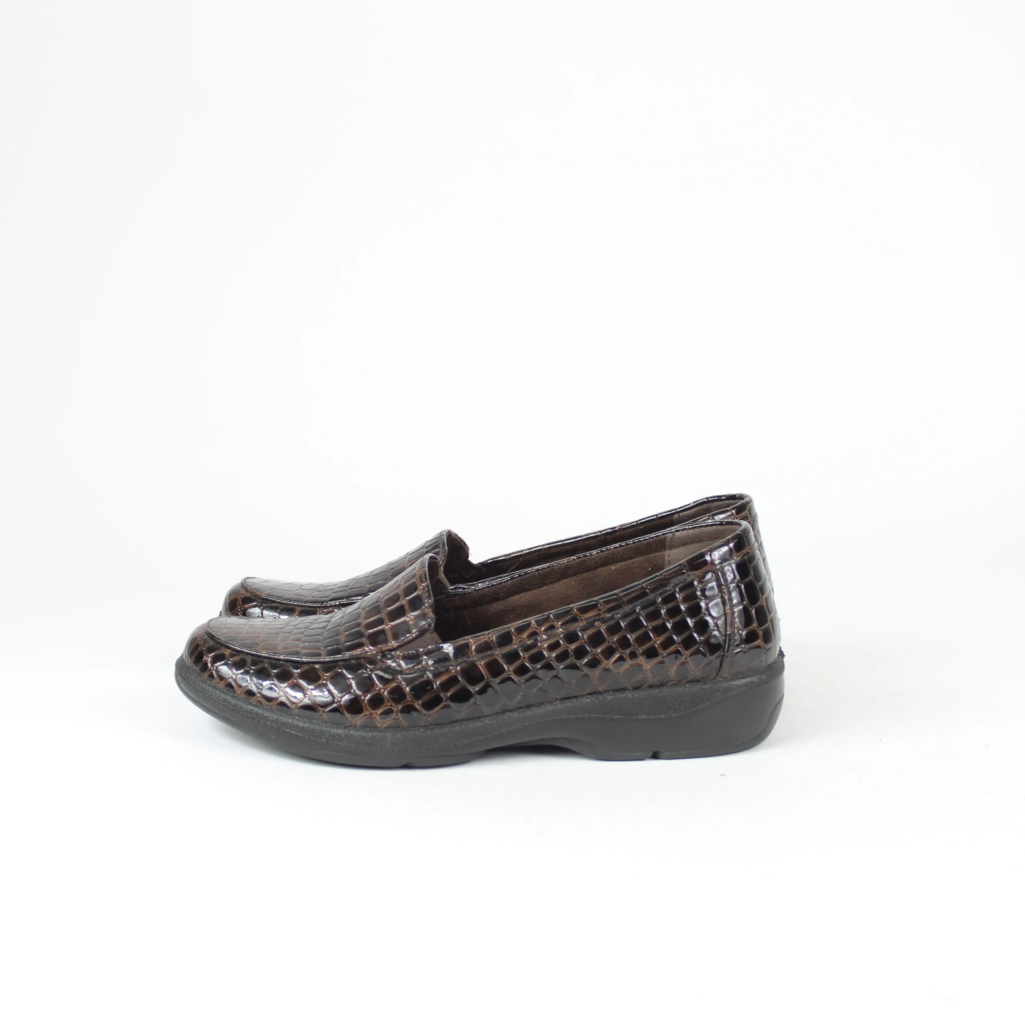Le Bonne Brown Slip-On Loafers