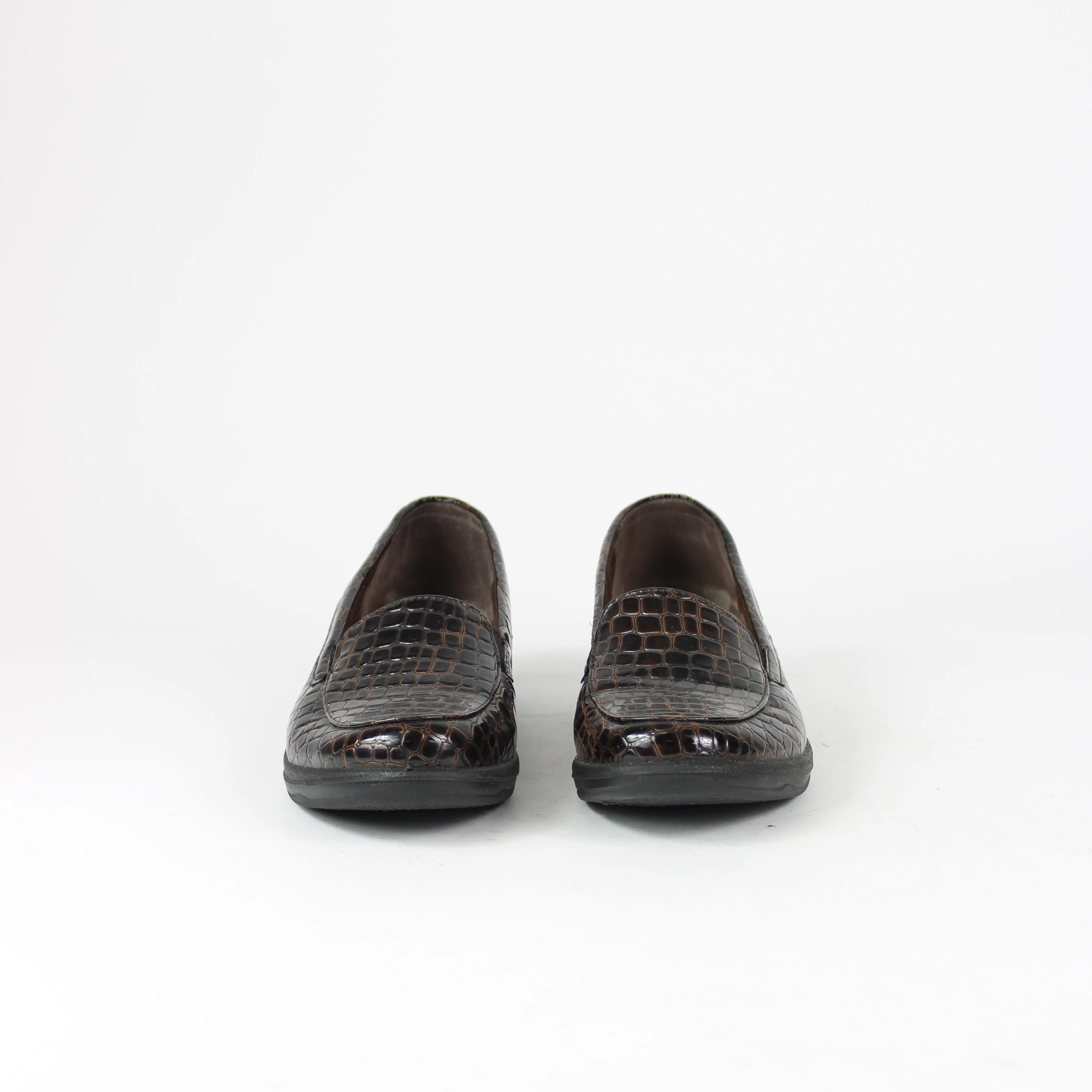 Le Bonne Brown Slip-On Loafers