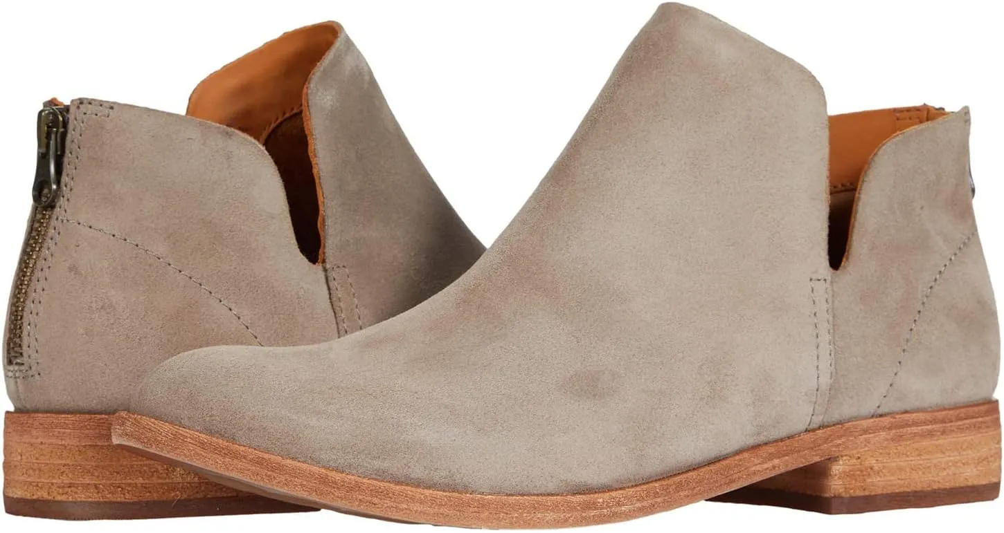 LEHOOR Low Chunky Heel Western Ankle Boots for Women Round Closed Toe V Cut Cowboy Booties Back Zipper 1 inch Stacked Heel Dress Short Boots Cut-Out Casual Classic Office Winter 4-11 M US