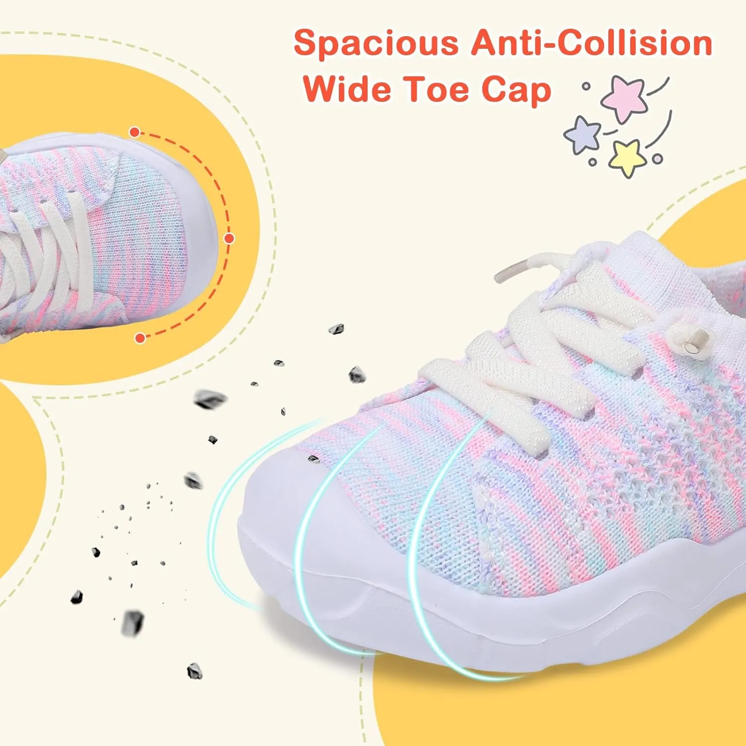 LeIsfIt Toddler Shoes Boys Girls Barefoot Shoes Kids Breathable Sneakers Tennis Shoes Slip on Shoes