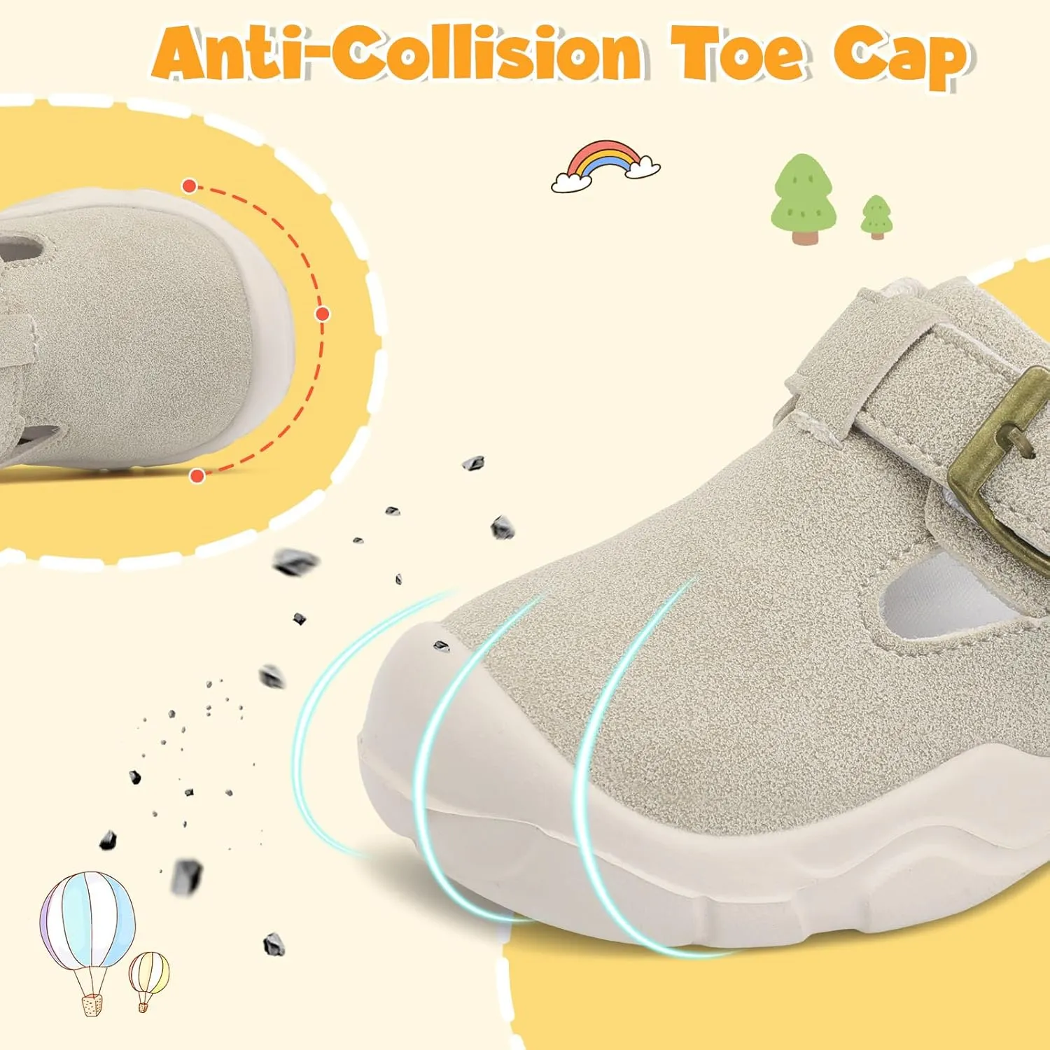 LeIsfIt Toddler Shoes Girls Boys Wide Barefoot Shoes Kids Lightweight Fashion Suede Sneakers for Walking Running Tennis