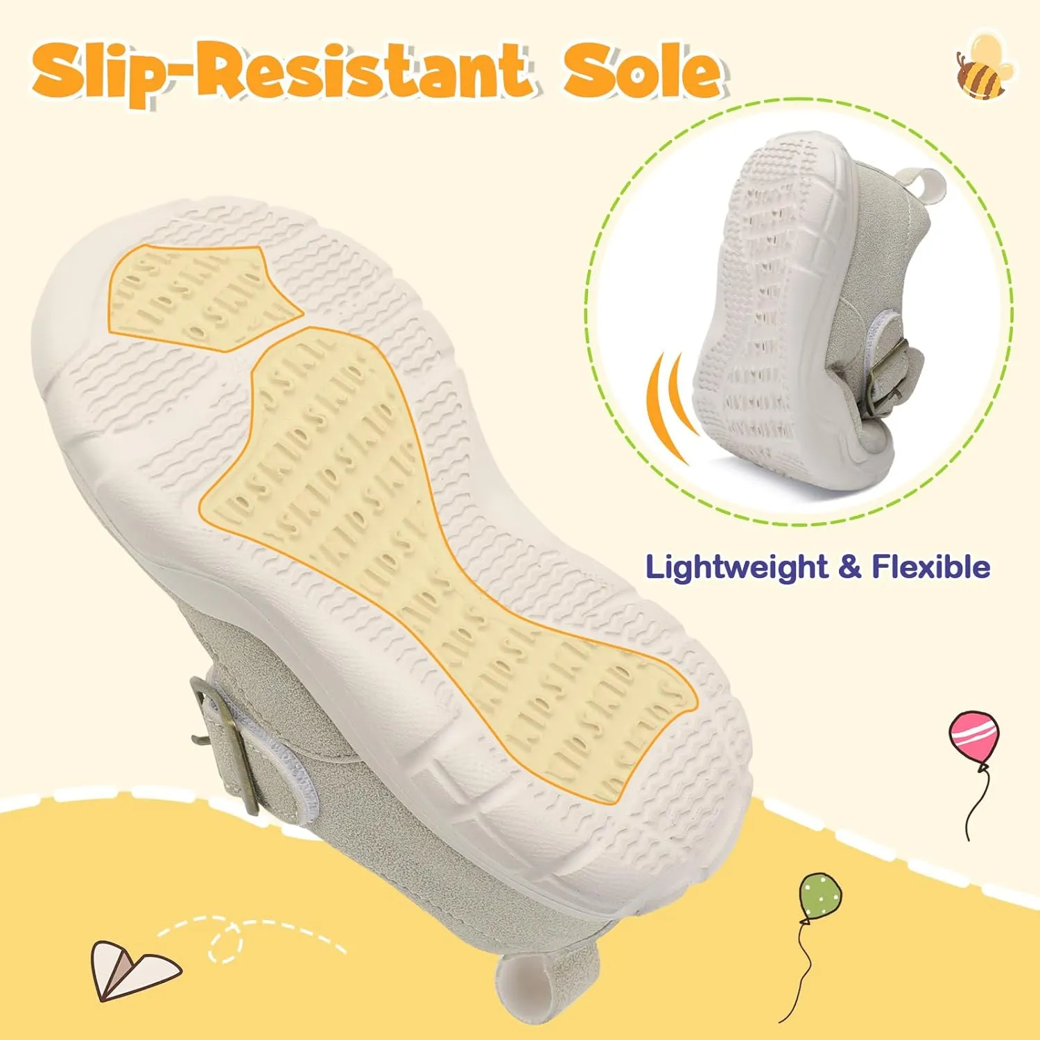 LeIsfIt Toddler Shoes Girls Boys Wide Barefoot Shoes Kids Lightweight Fashion Suede Sneakers for Walking Running Tennis