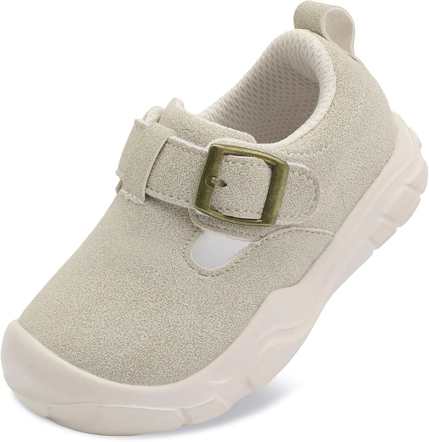 LeIsfIt Toddler Shoes Girls Boys Wide Barefoot Shoes Kids Lightweight Fashion Suede Sneakers for Walking Running Tennis