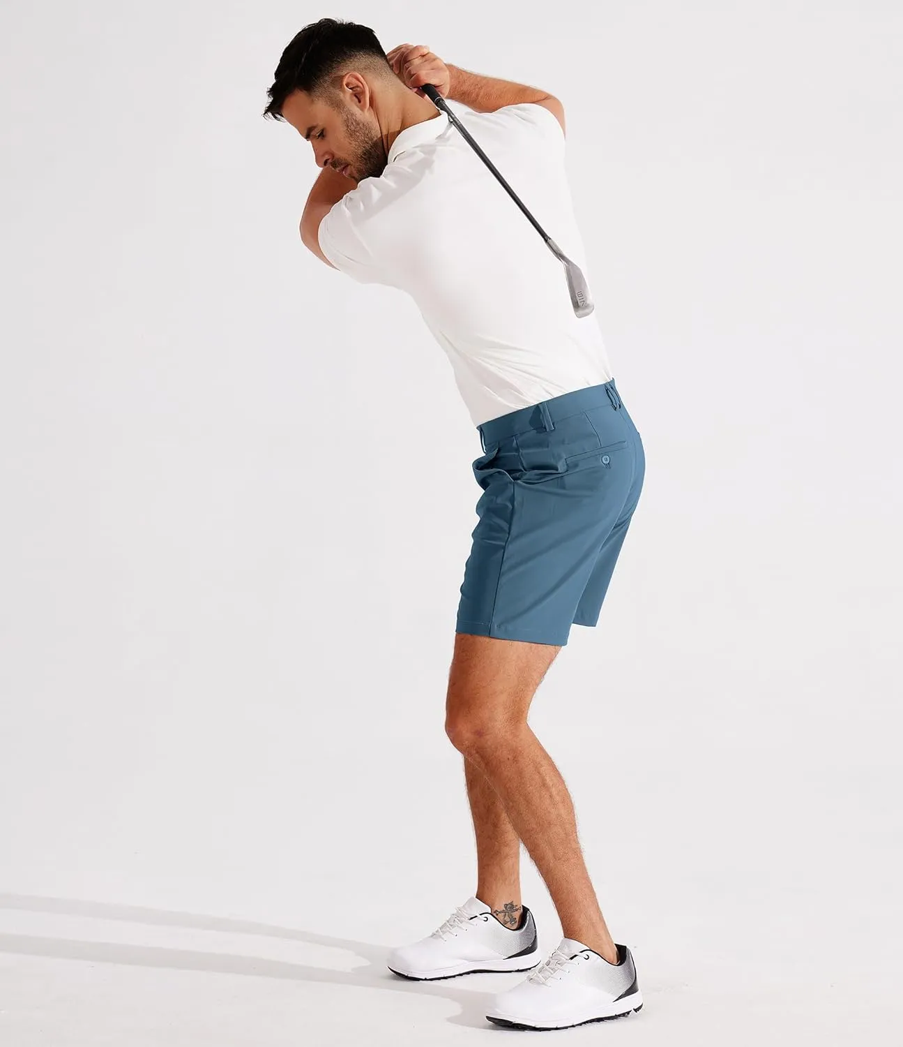 Libin Golf Shorts Men Dress Shorts Casual Work Flat Front Shorts 7" 9" Stretch Lightweight