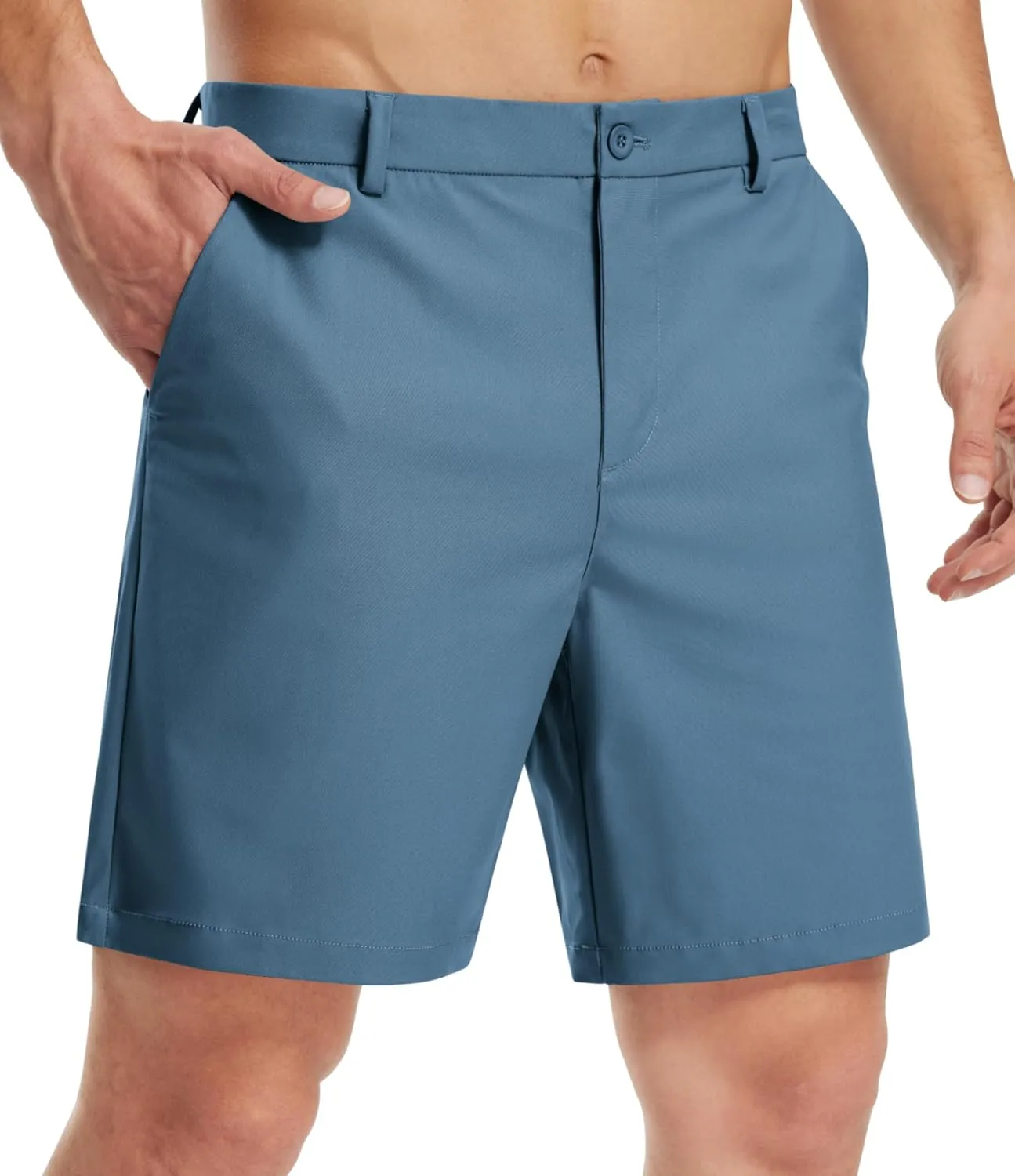 Libin Golf Shorts Men Dress Shorts Casual Work Flat Front Shorts 7" 9" Stretch Lightweight