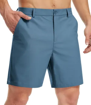 Libin Golf Shorts Men Dress Shorts Casual Work Flat Front Shorts 7" 9" Stretch Lightweight