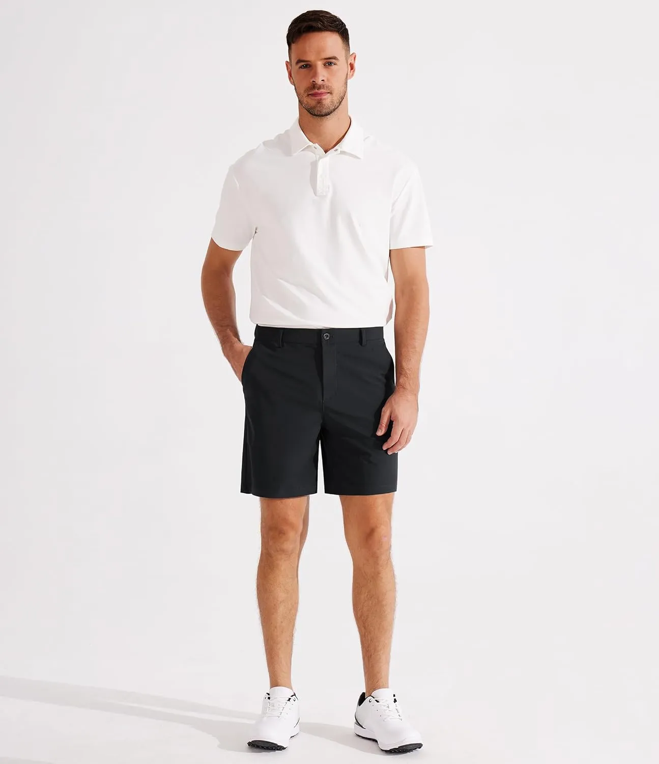 Libin Golf Shorts Men Dress Shorts Casual Work Flat Front Shorts 7" 9" Stretch Lightweight