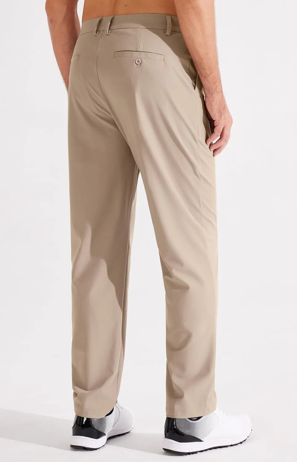Libin Men's Golf Pants Classic Fit Flat Front Work Dress Pants 29" 31" 33" Stretch Casual Pants Lightweight with Pockets