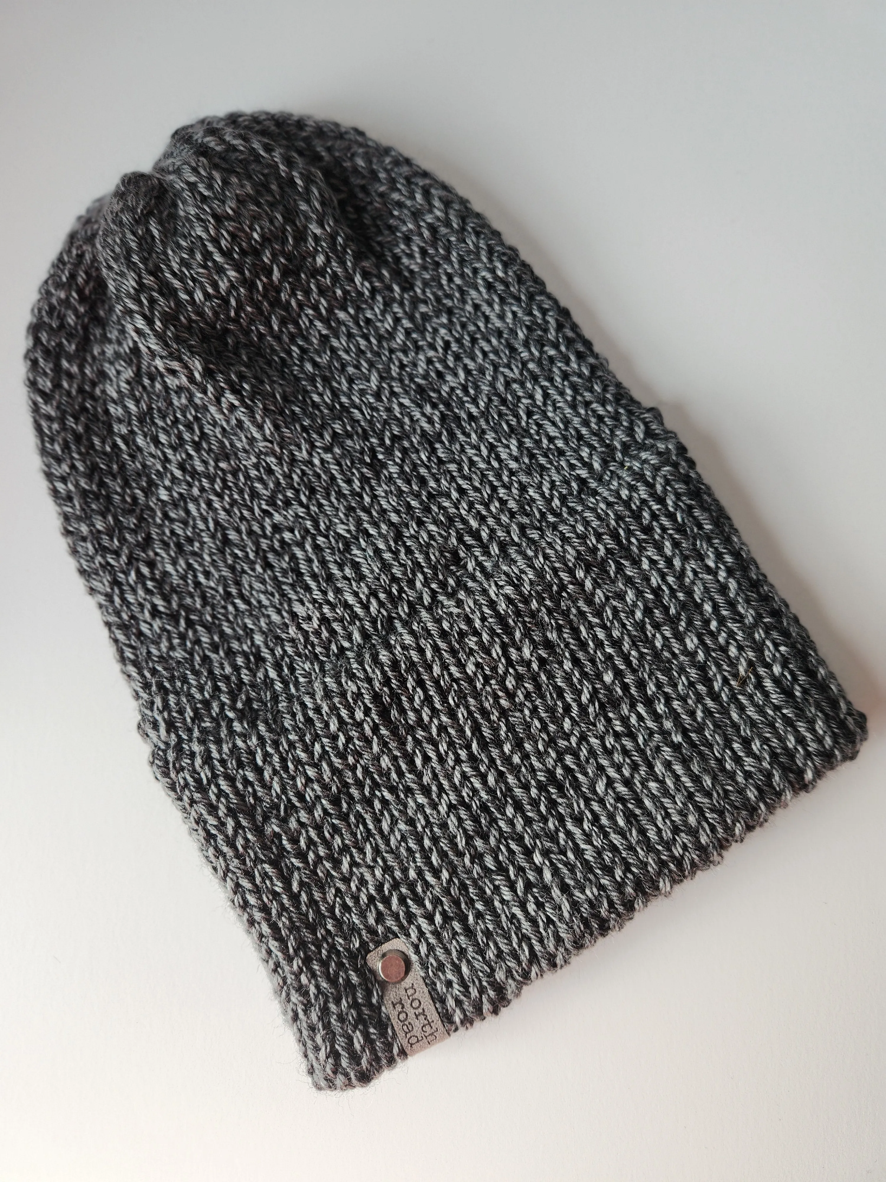 Lightweight Hat, Folded Double Brim Wool Free, Charcoal Gray