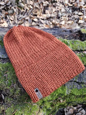 Lightweight Hat, Folded Double Brim Wool Free, Orange Spice