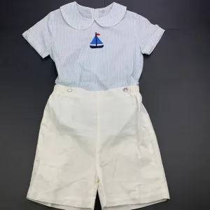 lightweight top & shorts, elasticated, size 3, Pre-loved