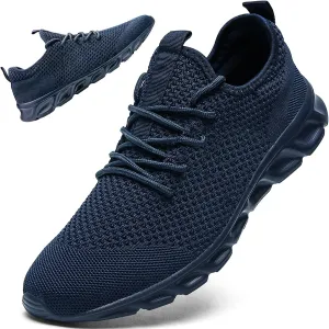 Linenghs Mens Running Shoes Tennis Gym Sneakers Casual Slip On Walking Lightweight Athletic Workout Breathable Fashion Sports Shoes