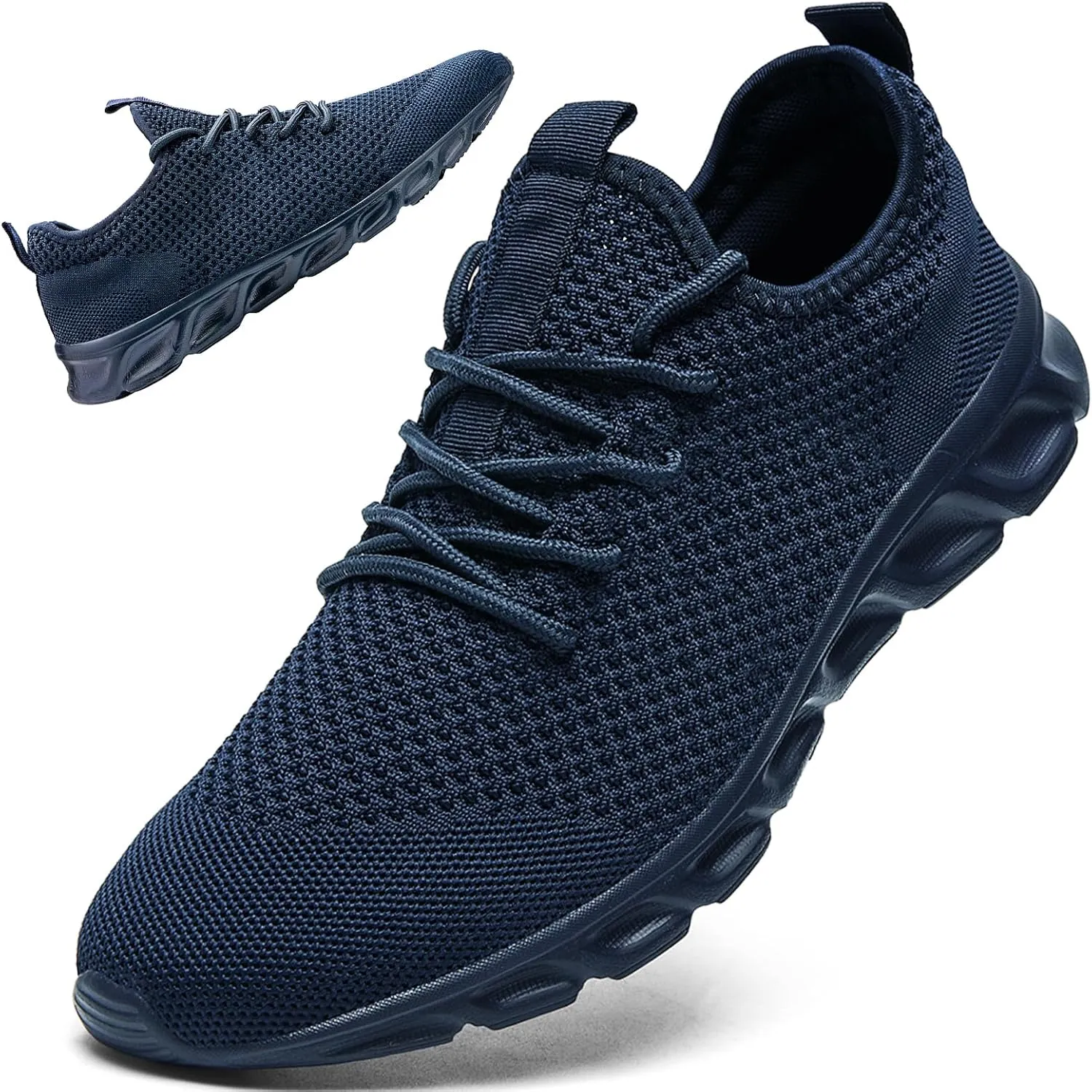 Linenghs Mens Running Shoes Tennis Gym Sneakers Casual Slip On Walking Lightweight Athletic Workout Breathable Fashion Sports Shoes