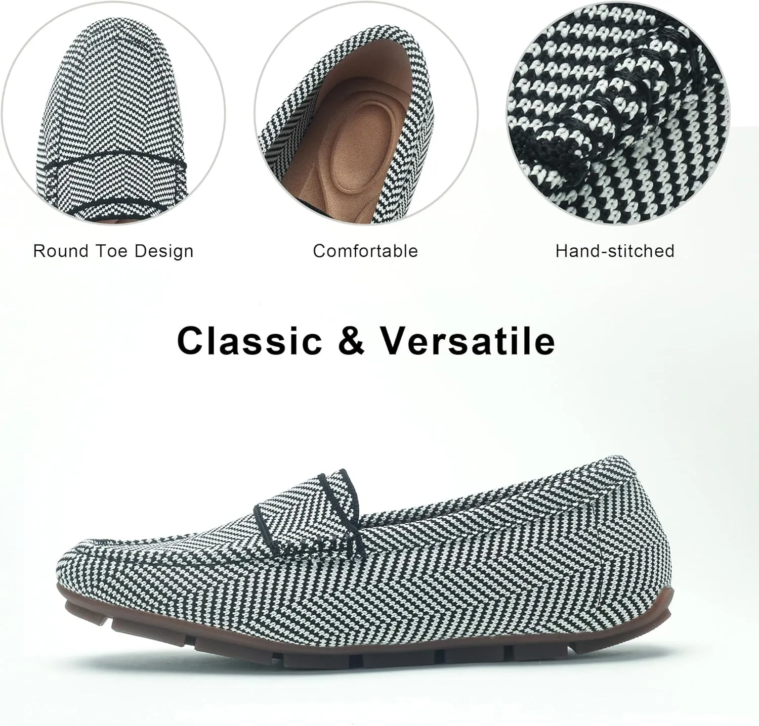 Loafer Shoes for Women Comfortable Casual Women's Loafer Shoes Flat Shoes