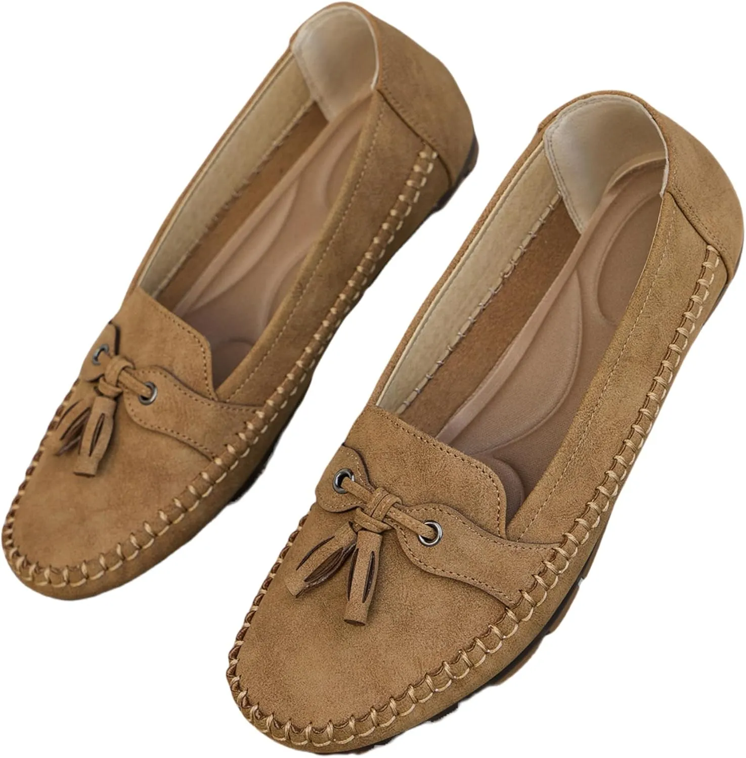Loafers for Women Business Casual Flats Shoes Comfortable Lightweight Penny Loafers Slip On Work Flats Dress Shoes