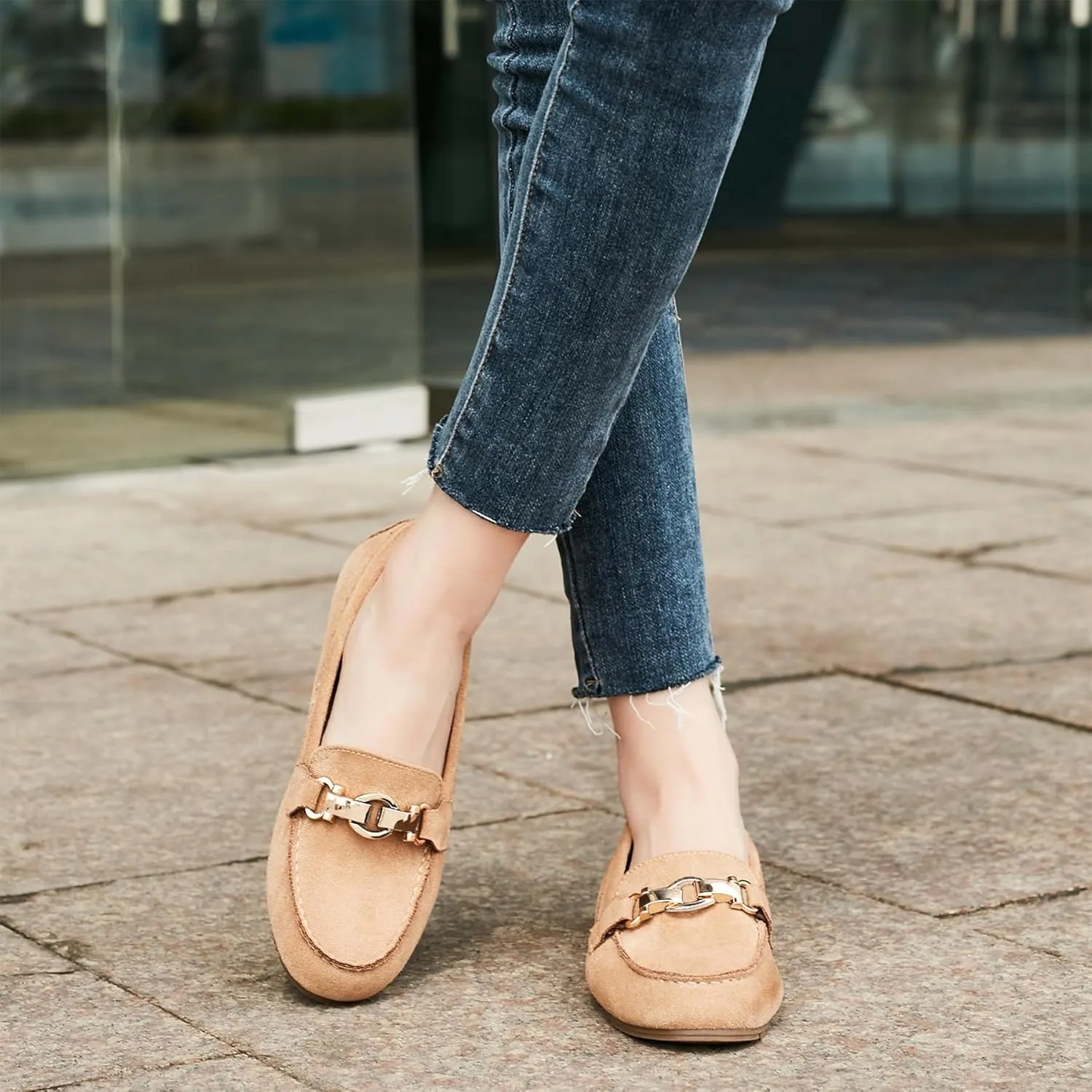 Loafers for Women Business Casual Shoes Comfortable & Lightweight Penny Loafers Slip On Work Flats