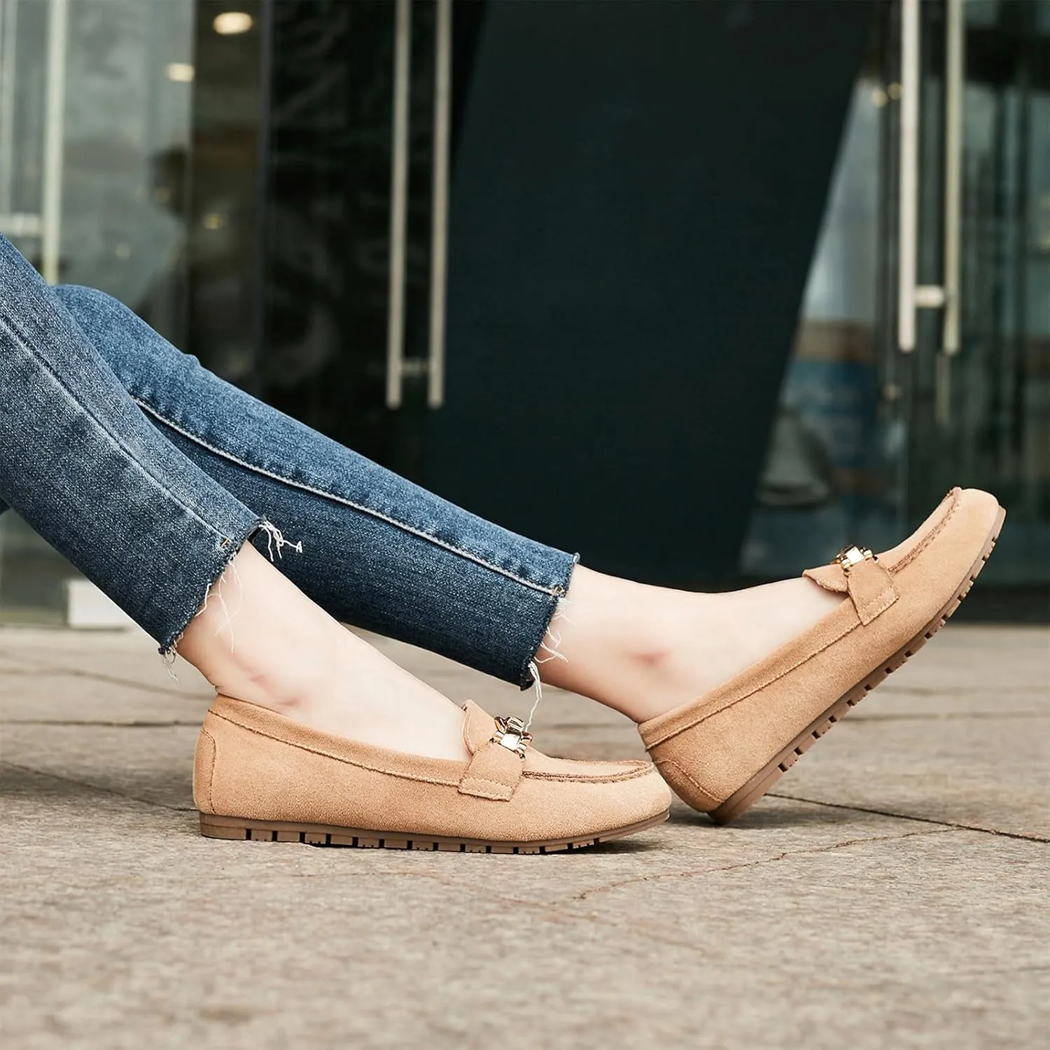Loafers for Women Business Casual Shoes Comfortable & Lightweight Penny Loafers Slip On Work Flats