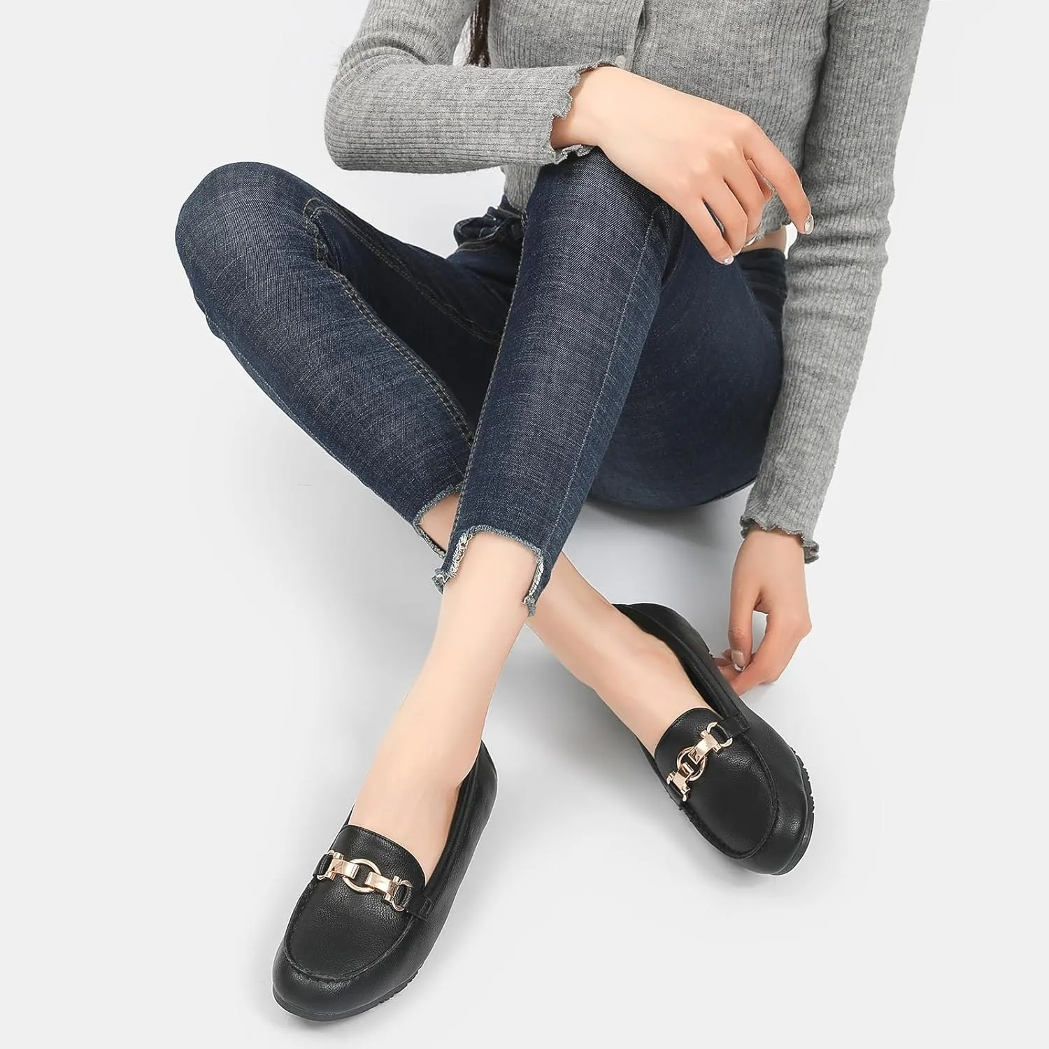 Loafers for Women Business Casual Shoes Comfortable & Lightweight Penny Loafers Slip On Work Flats