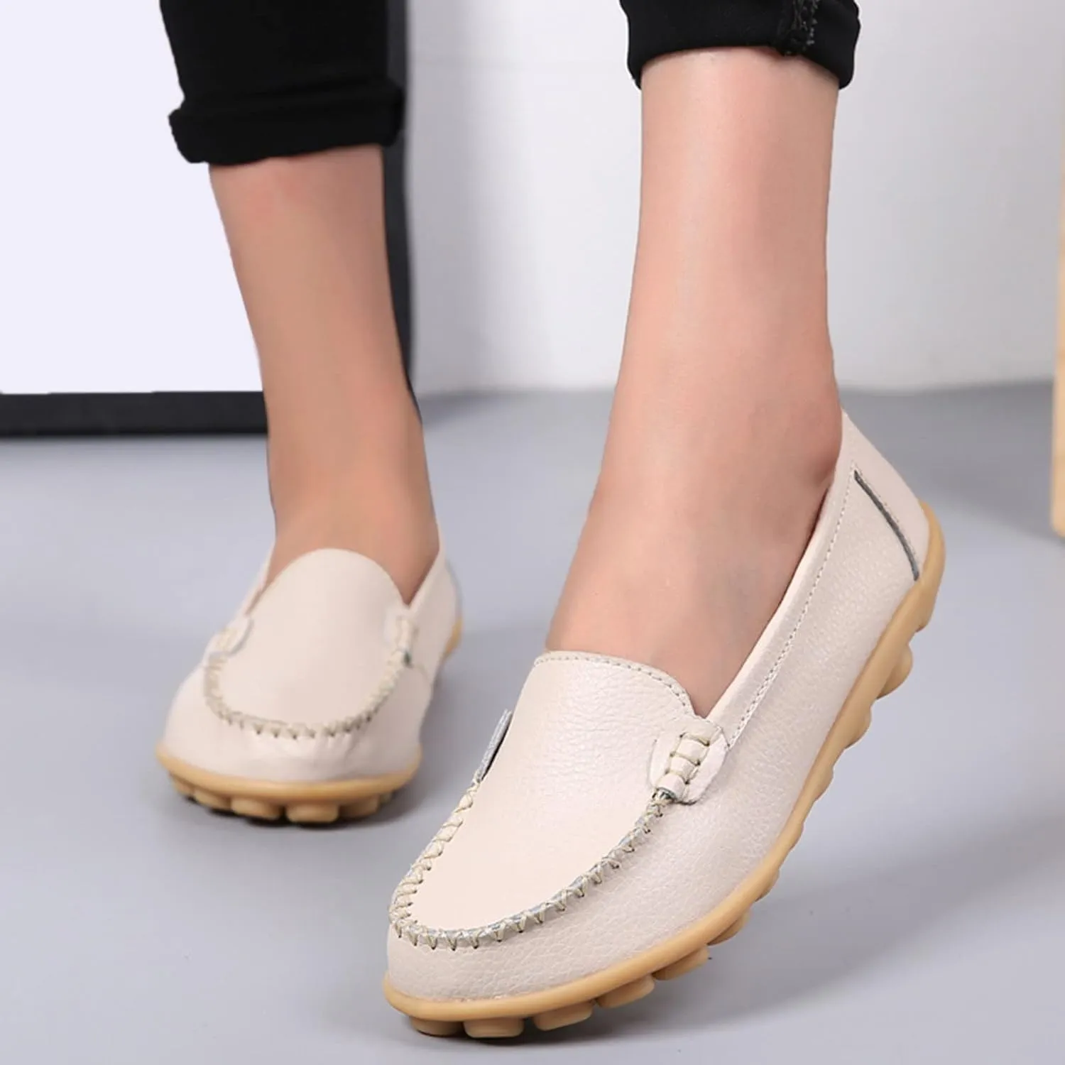 Loafers for Women Comfort Flat Shoes Lightweight Moccasins Shoes Slip On Penny Loafers Casual Work Shoes