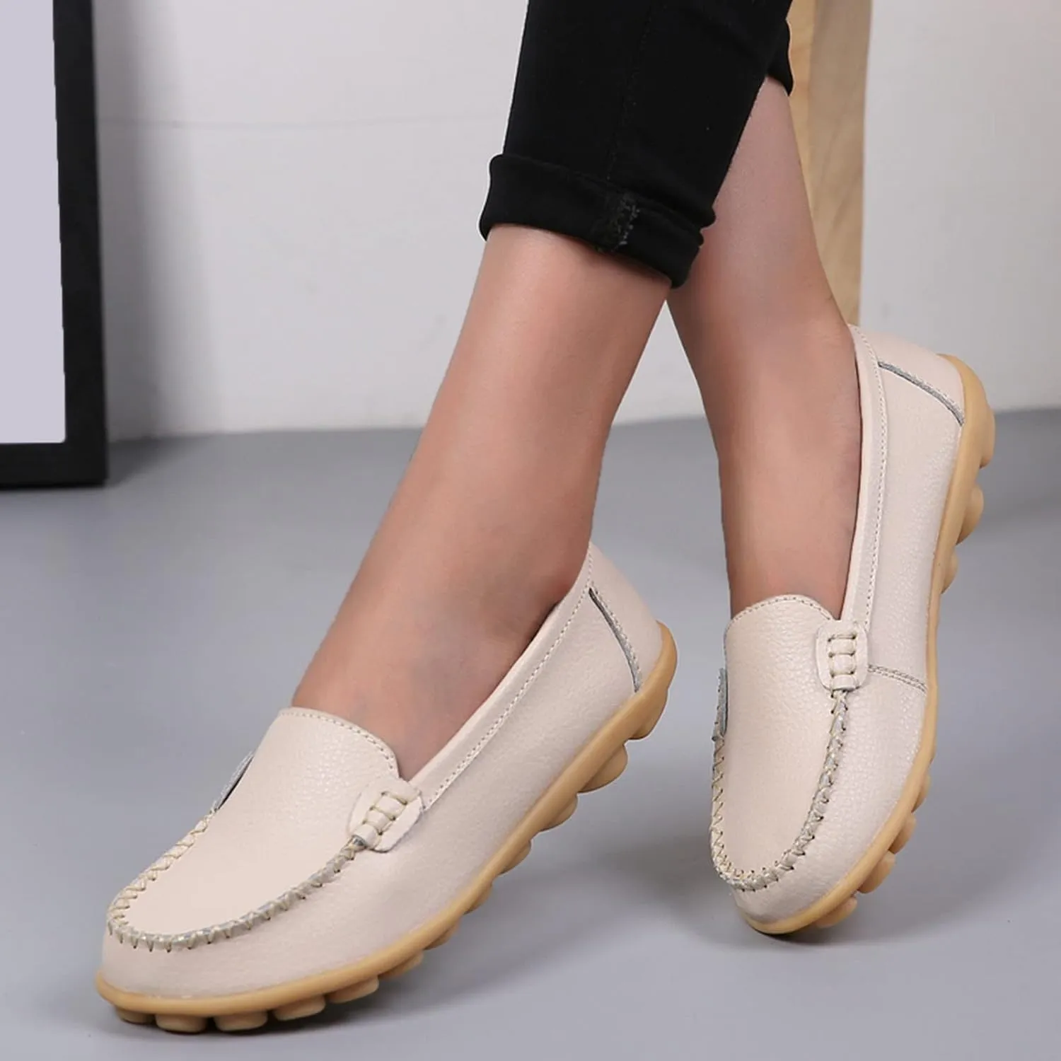 Loafers for Women Comfort Flat Shoes Lightweight Moccasins Shoes Slip On Penny Loafers Casual Work Shoes
