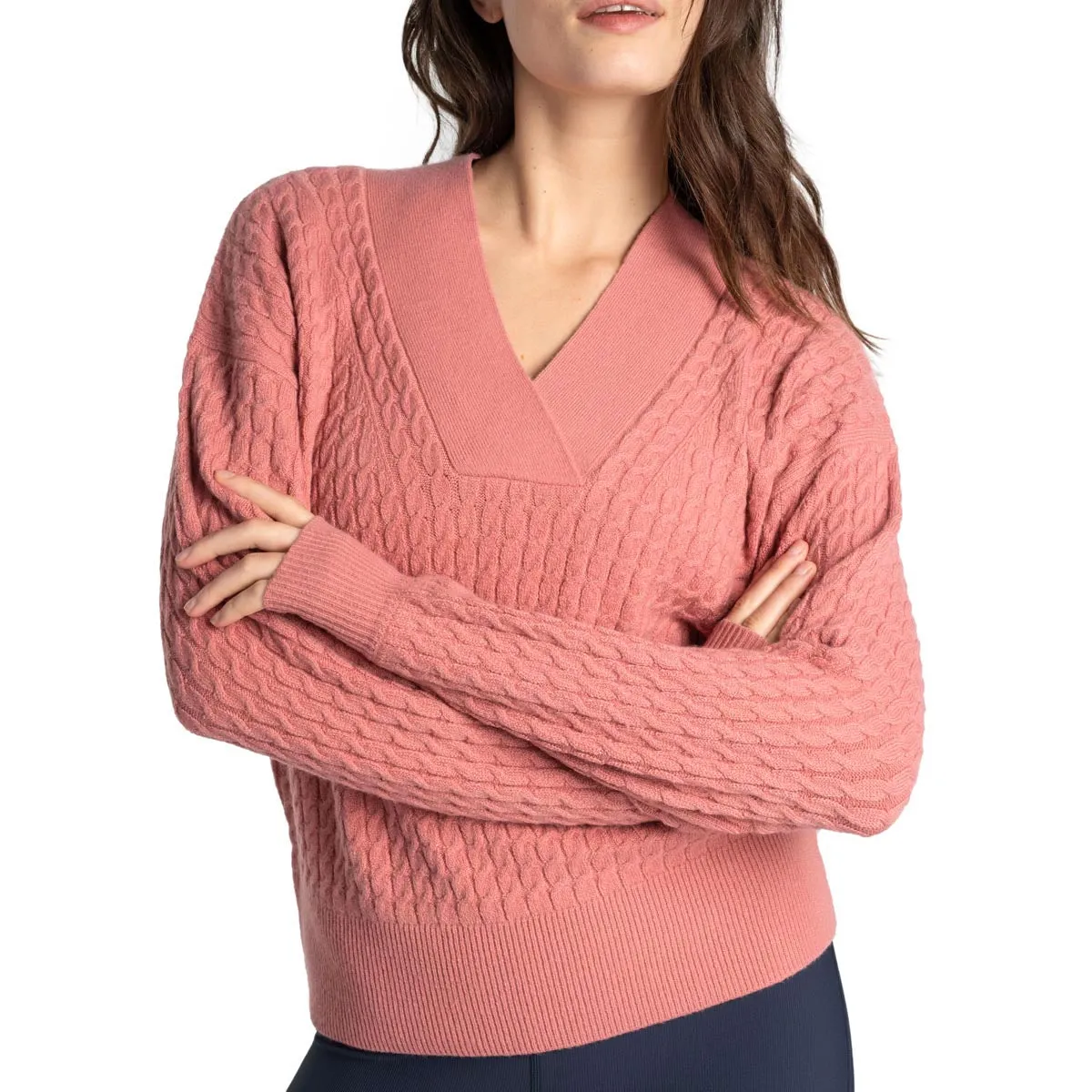 Lole LSW4354 Women's Camille V-Neck Sweater