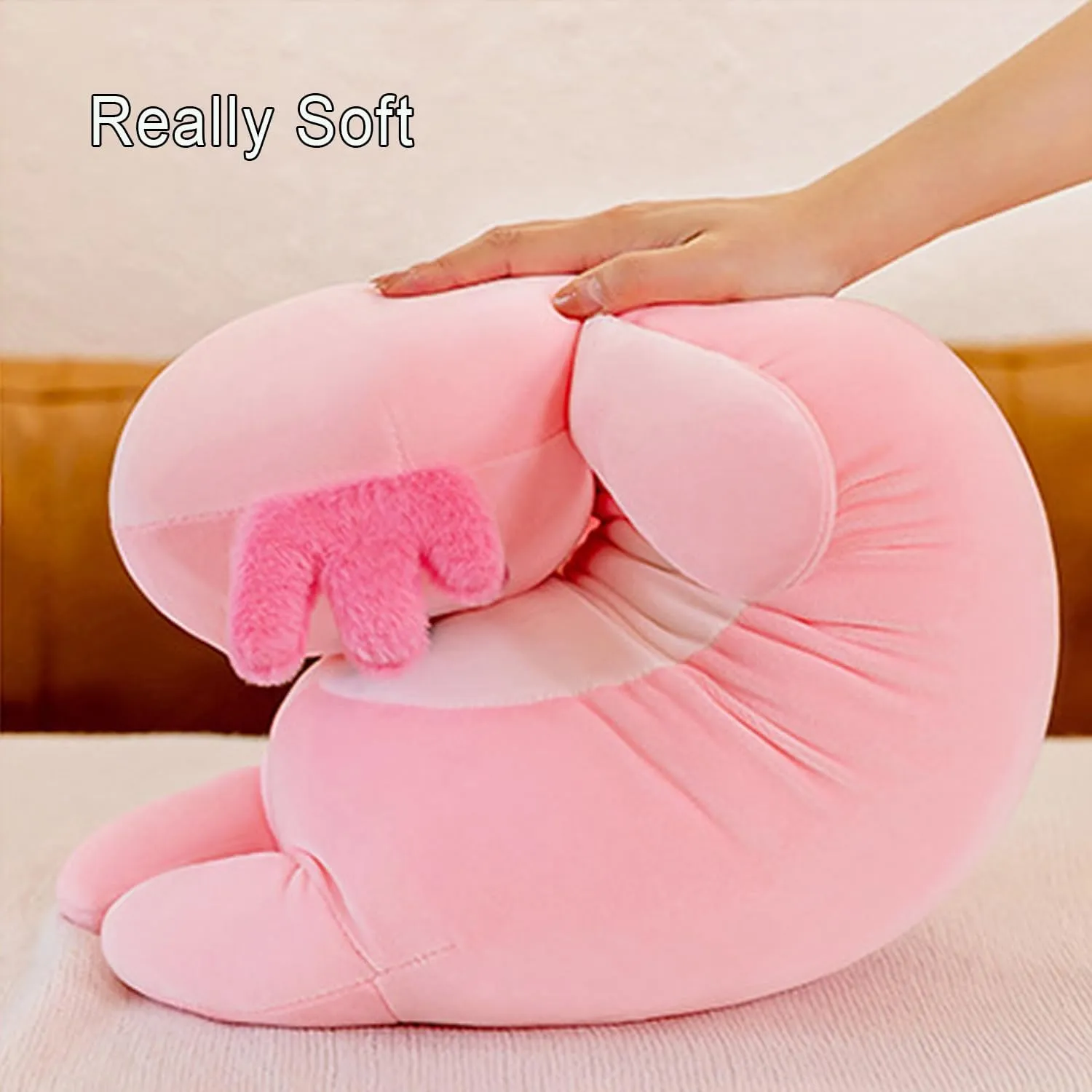 Long Axolotl Plush Pillow, Pink Axolotl Stuffed Animal for Girls and Boys Salamander Plush Toy Gift for Christmas (Pink, 100cm/39.37inch)