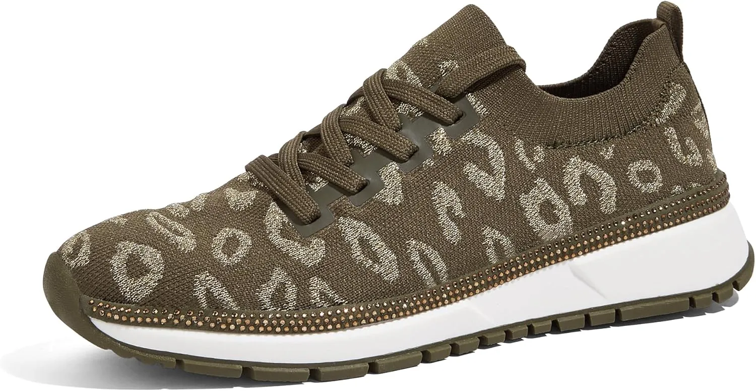 LUCKY STEP Women 's Mesh Slip on Sneaker Elastic Sock Knit Comfortable Breathable Lightweight Fashion Casual Walking Shoes