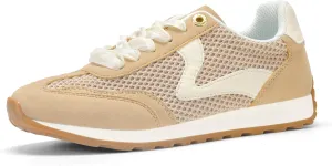 LUCKY STEP Women's Fashion Sneakers Trendy Tennis Shoes Neutral Stylish Retro Trainers Casual Running Walking Shoes