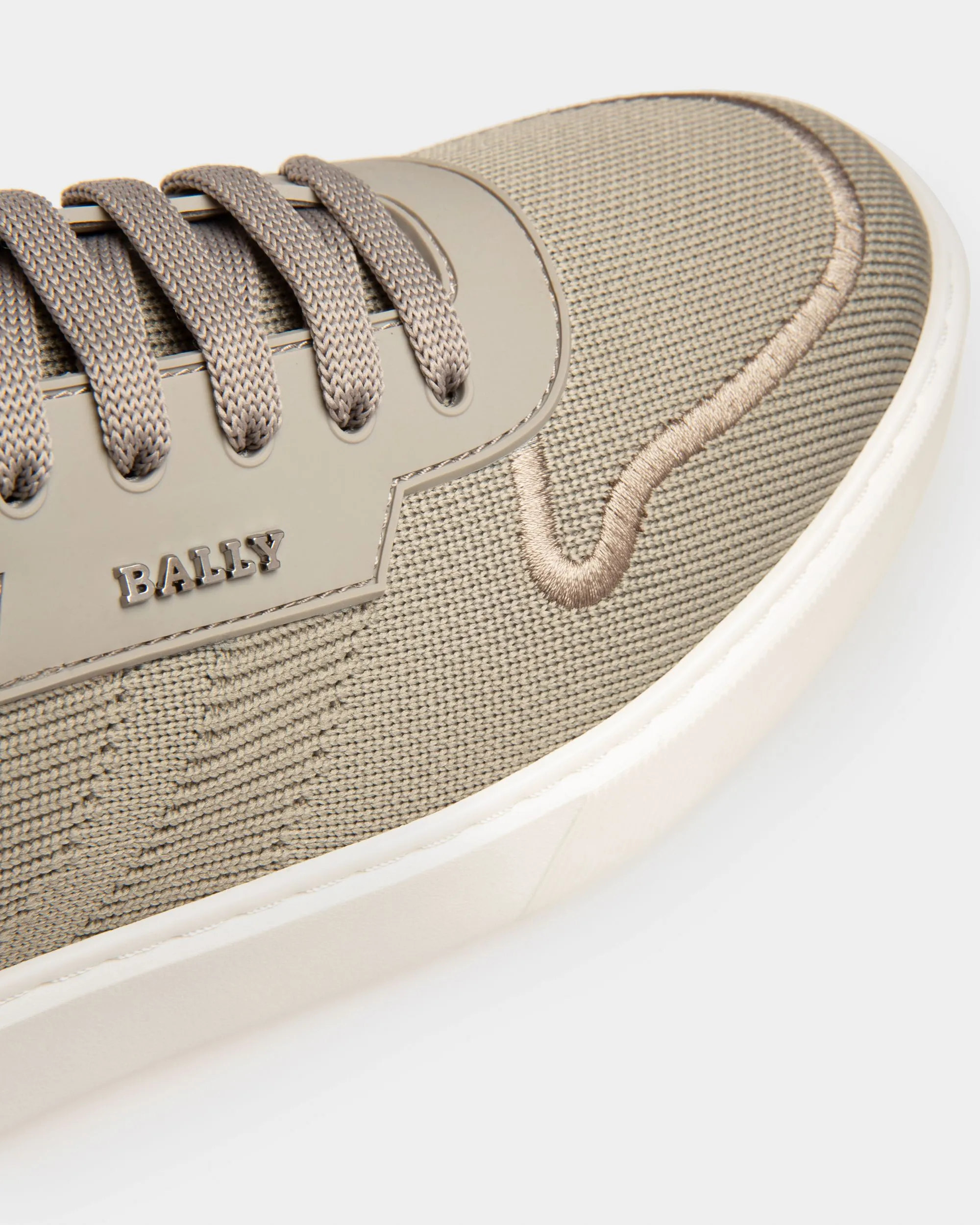Macky Knit Fabric Sneakers In Grey