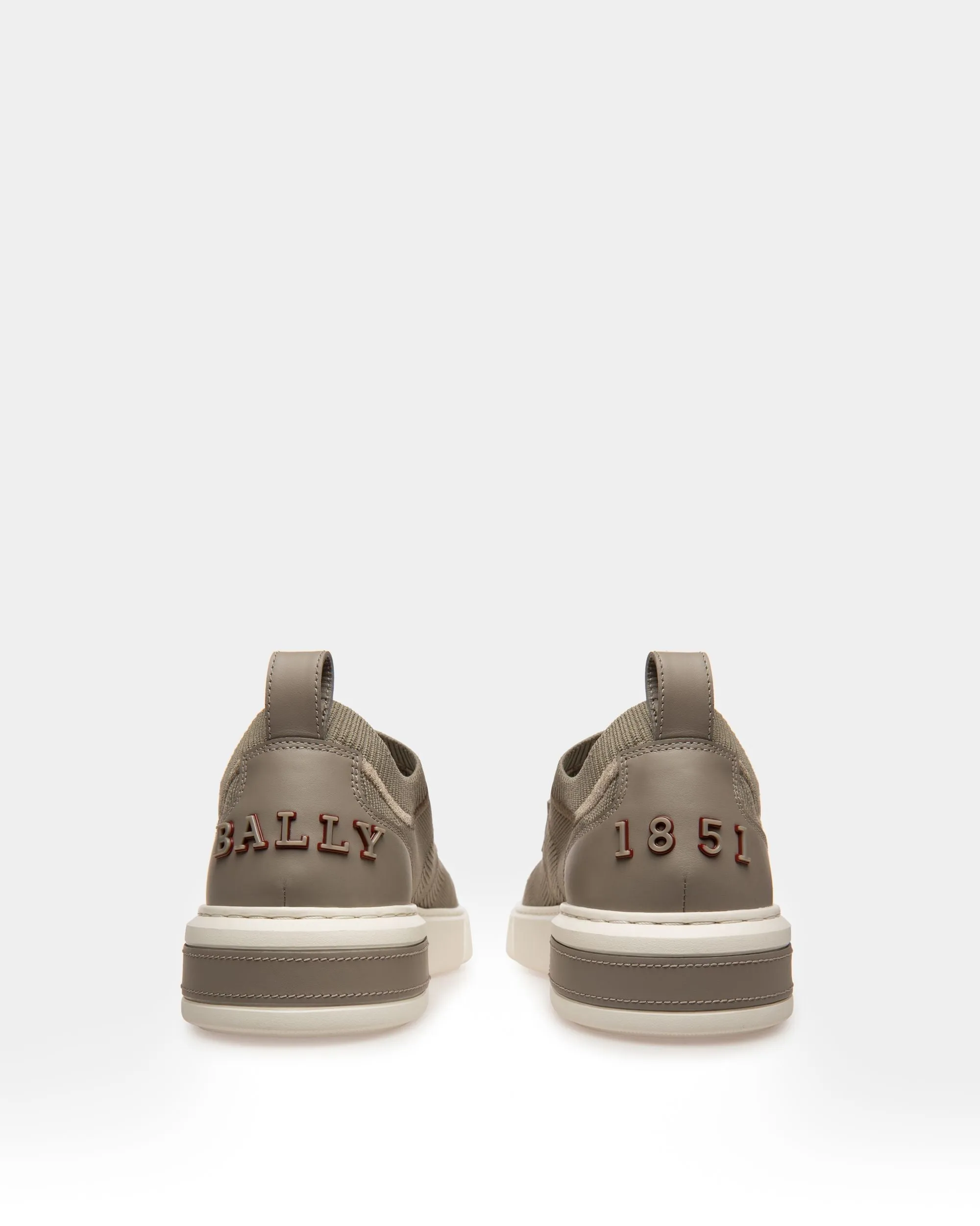 Macky Knit Fabric Sneakers In Grey