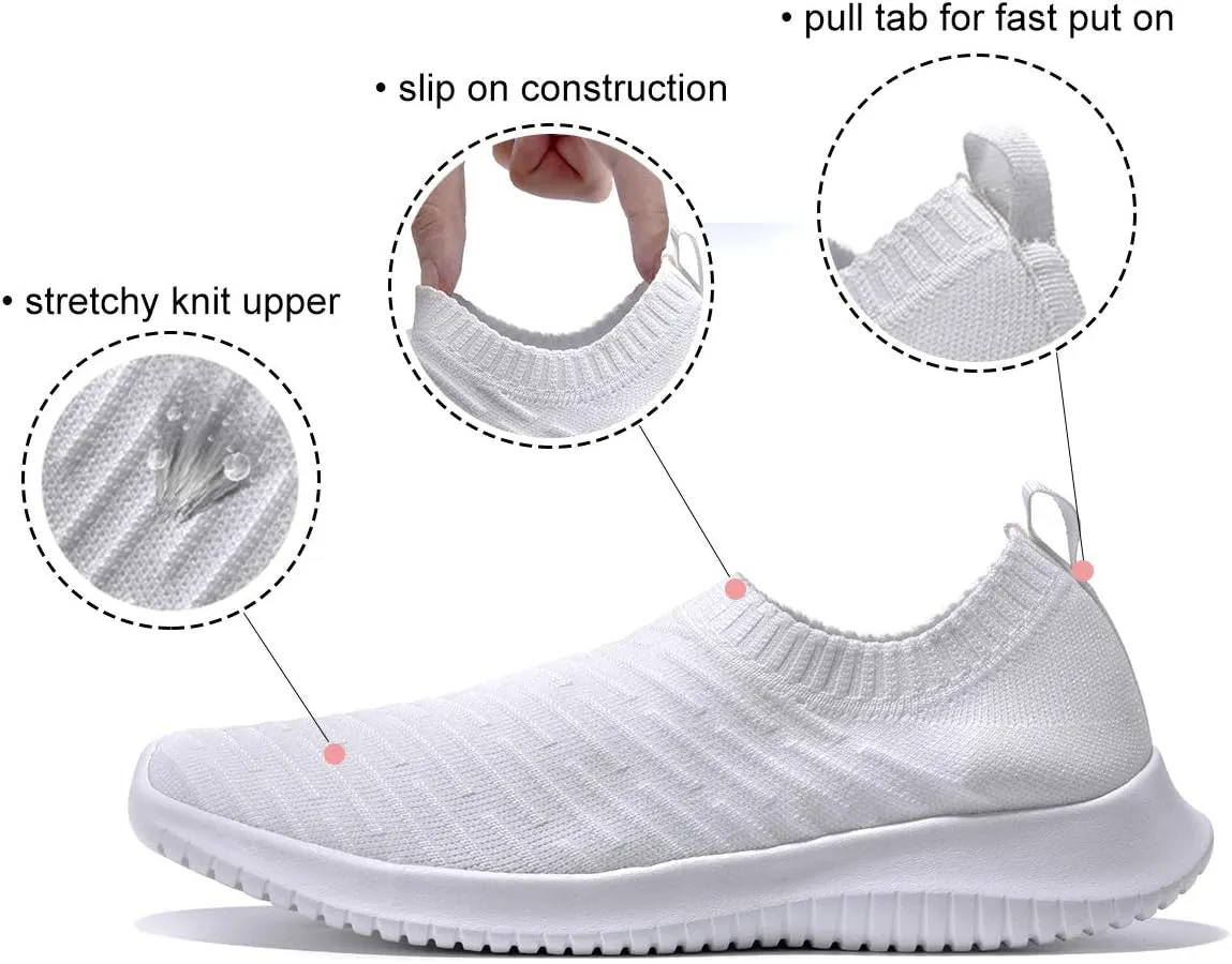 MAIITRIP Womens Comfort Elastic Sock Slip On Walking Lightweight Non-Slip Fall Shoes (Size:5.5-11)