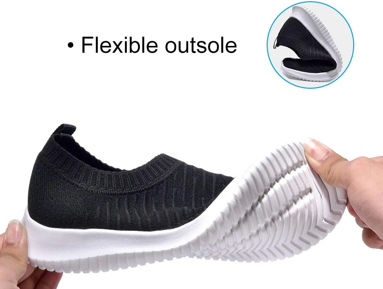 MAIITRIP Womens Comfort Elastic Sock Slip On Walking Lightweight Non-Slip Fall Shoes (Size:5.5-11)