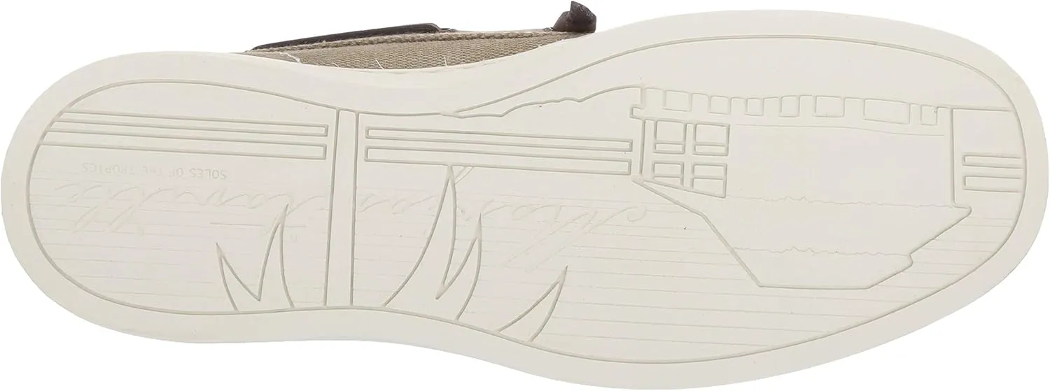 Margaritaville Men's Dock Slip on Boat Shoes - Leather Lace, Lightweight Slip on Shoes