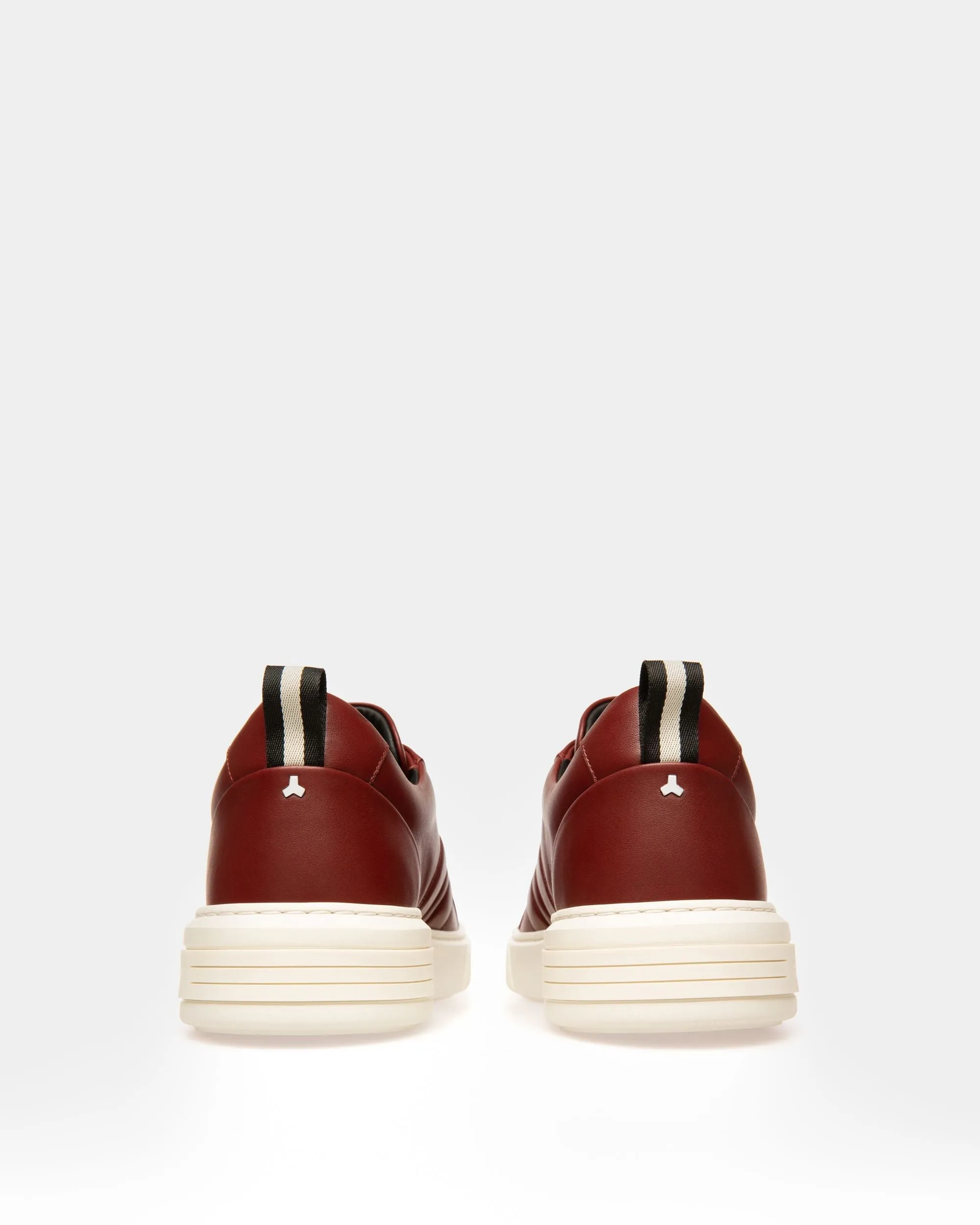 Maxim Leather Sneakers In Heritage Red