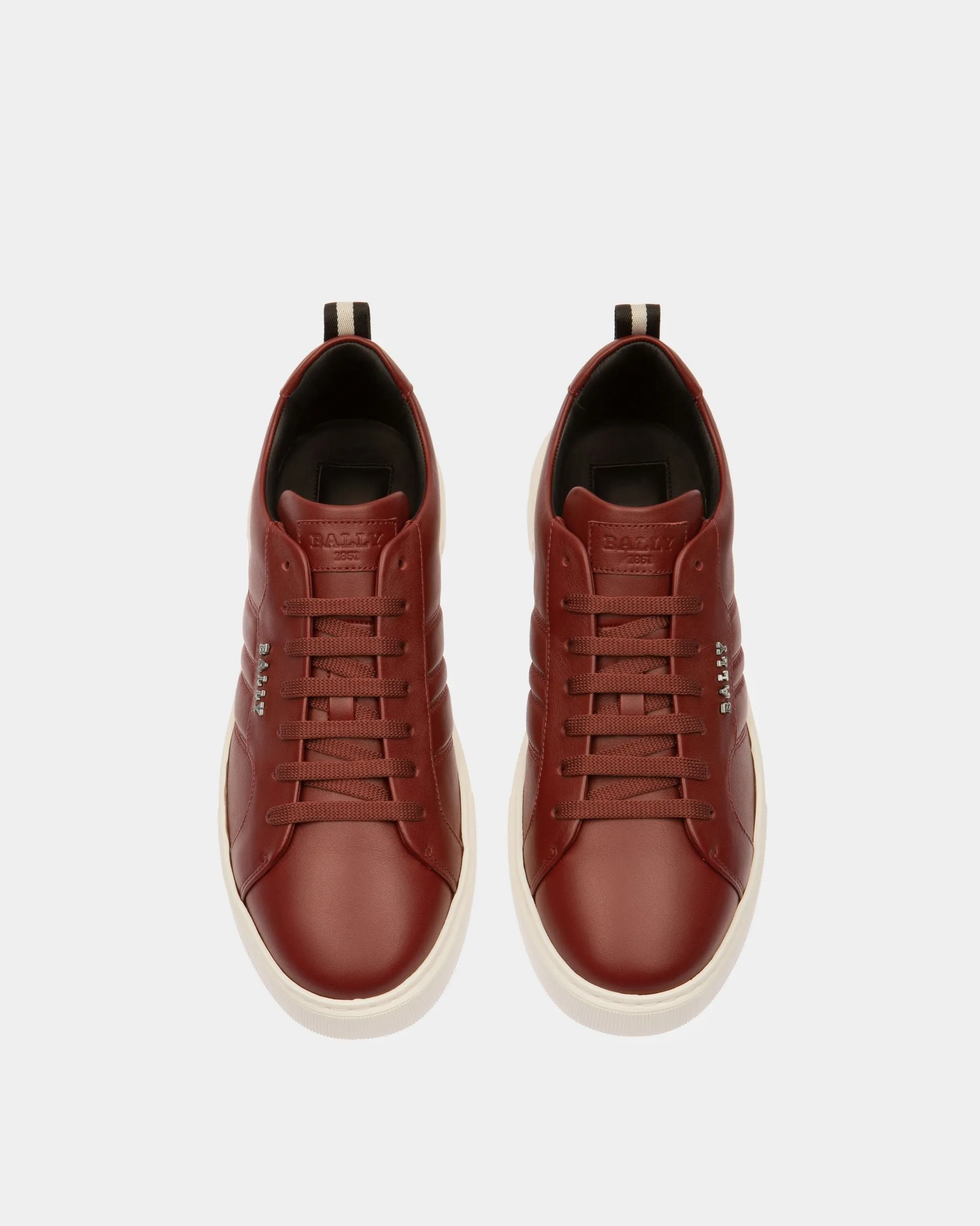 Maxim Leather Sneakers In Heritage Red