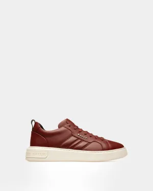 Maxim Leather Sneakers In Heritage Red