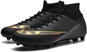 MDPCX Competitive Unisex Soccer Shoes Men Women Indoor Outdoor Football Boots Athletic Turf Mundial Team Cleat Running Sports Lightweight Breathable Anti-Skid Damping Shoes